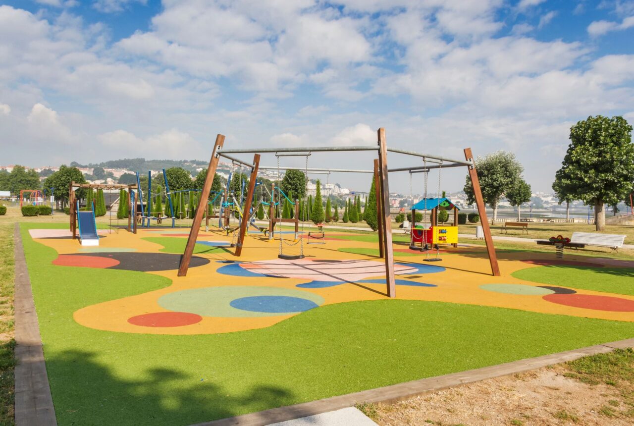 artificial turf for a playground